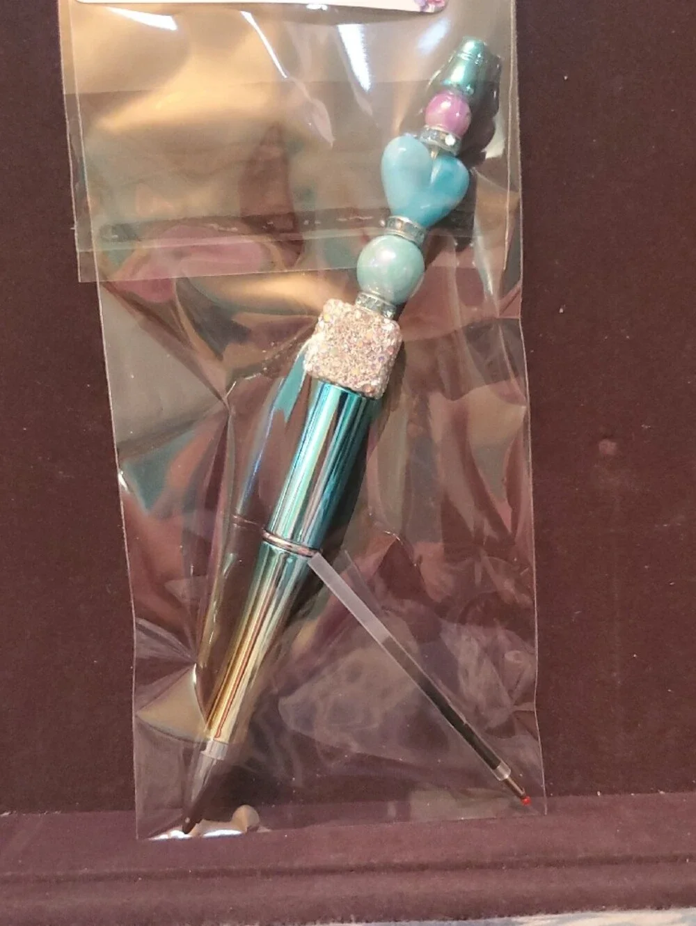 Sparkle Beaded Pen - Red, Teal, Pink $12.00 REASONABLE OFFER ACCEPTED